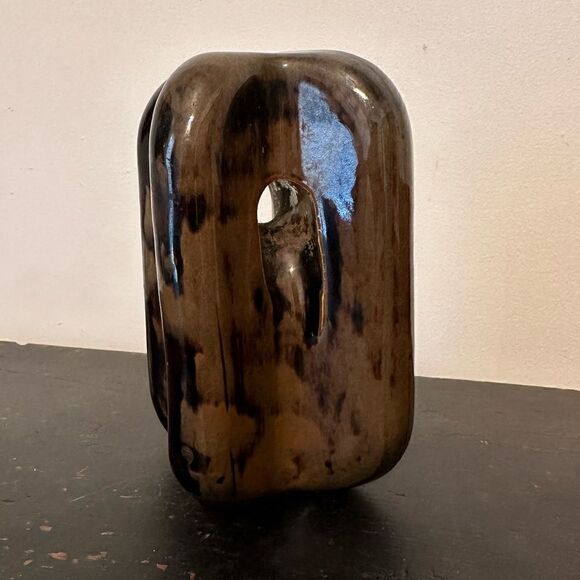 Vintage MCM Industrial Form Glazed Sculpture - Picture 1 of 5
